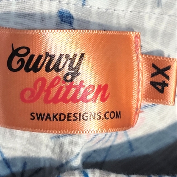 NWOT CURVY KITTEN Mod Starbust Circle Skirt - Picture 9 of 9